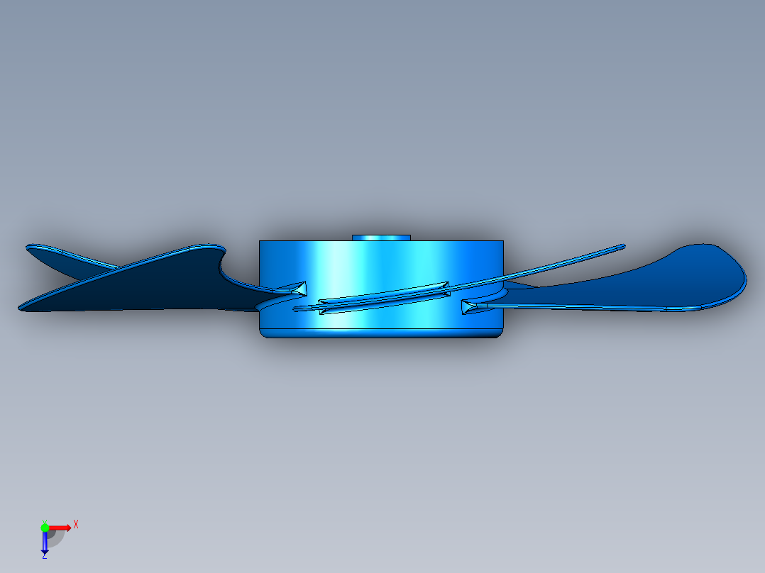 螺旋桨(43)俯视图