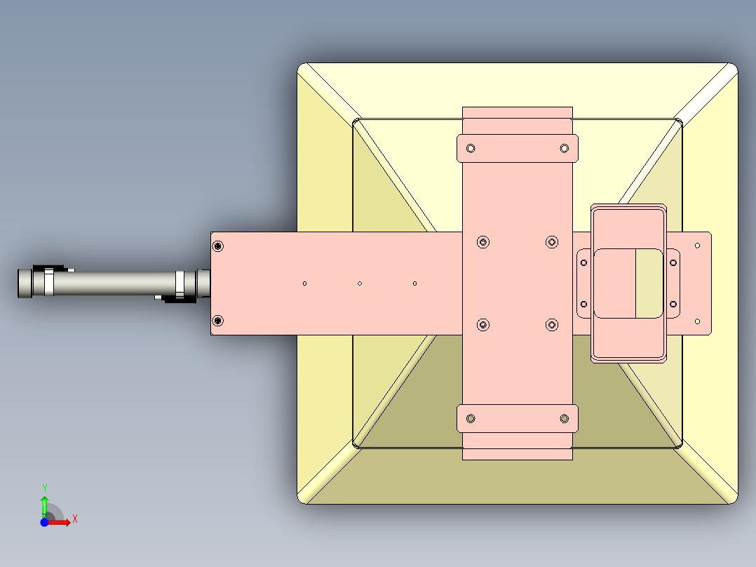 自动漏料机设计前视图