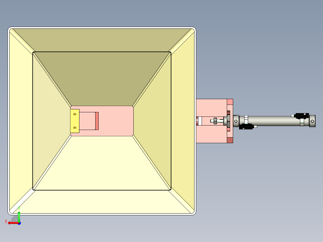 自动漏料机设计后视图
