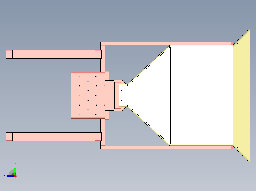 自动漏料机设计右视图