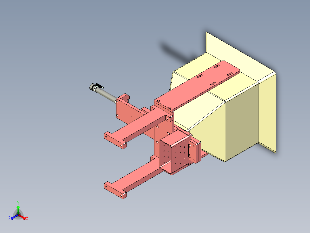 自动漏料机设计正等轴测图