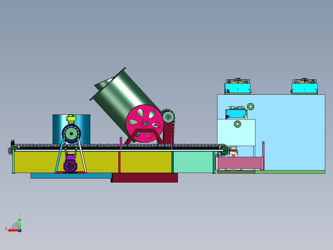 快速冷却的全自动铸锭机后视图