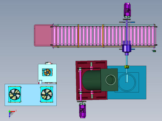 快速冷却的全自动铸锭机俯视缩略图