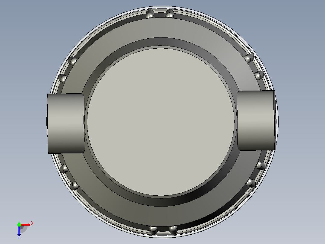 5寸透明防爆滤瓶俯视图