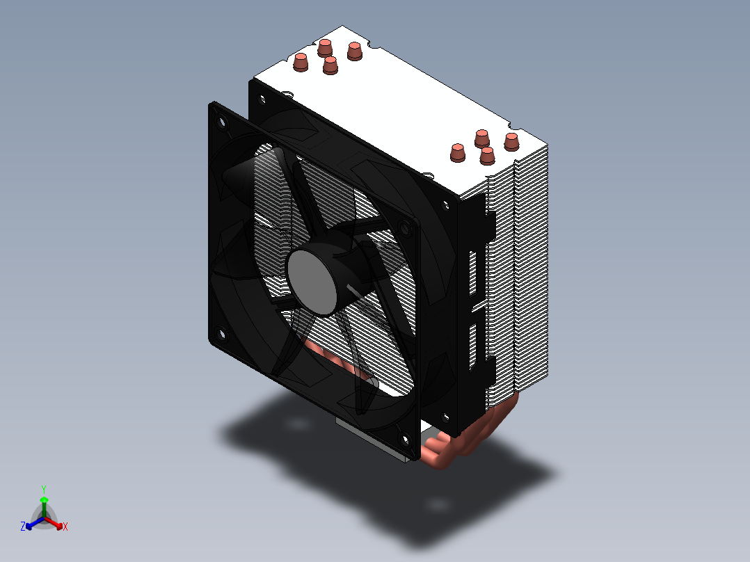 风扇(28)正等轴测图