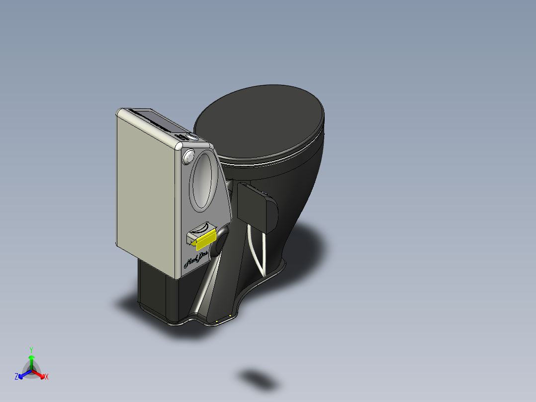 马桶(4)正等轴测图