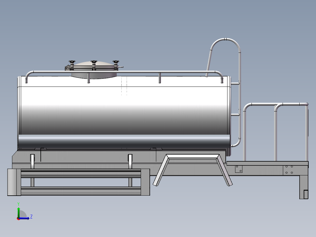 小卡之星2方洒水车三维左视图