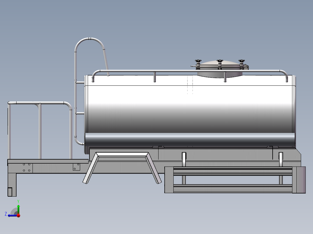 小卡之星2方洒水车三维右视图