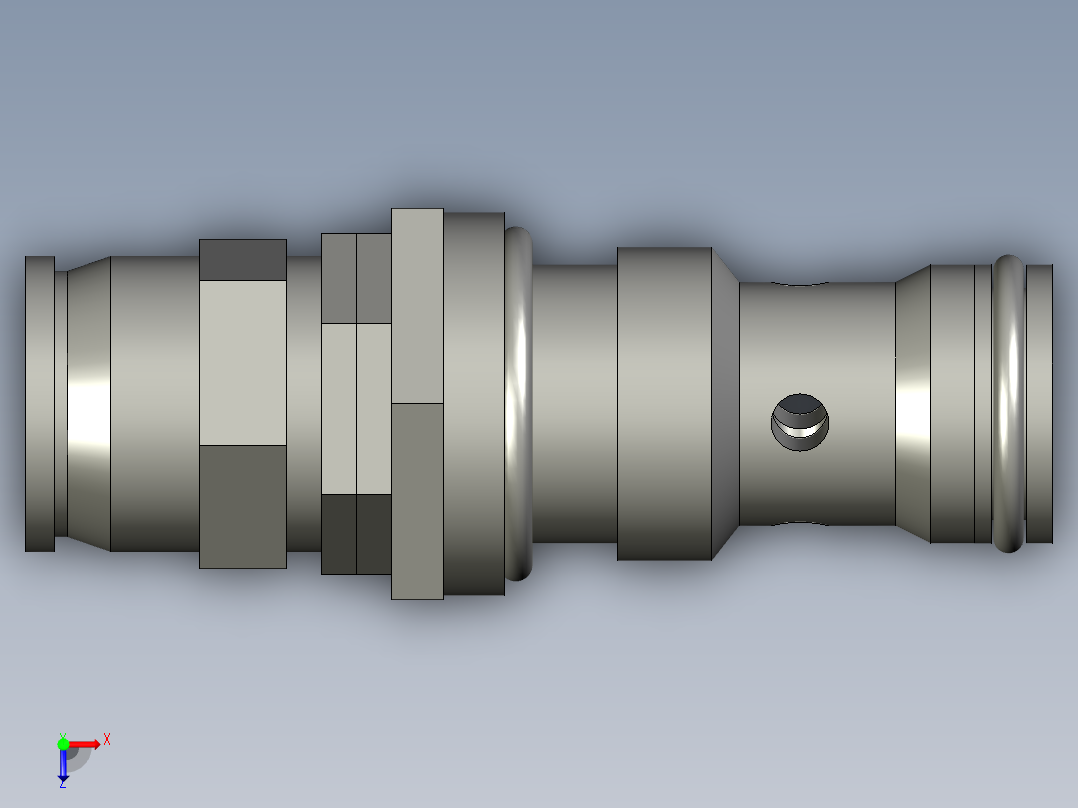 直动式溢流阀RV-08-04-x-Y俯视图