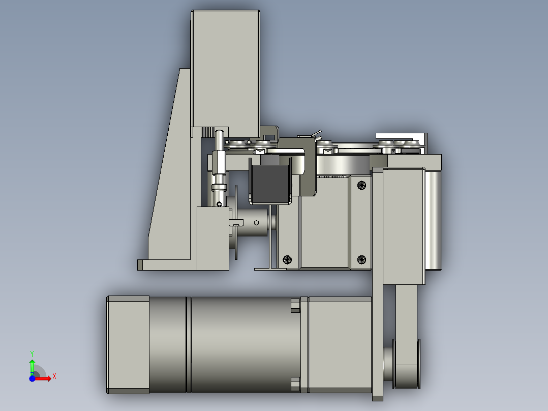 大压入机构前视图