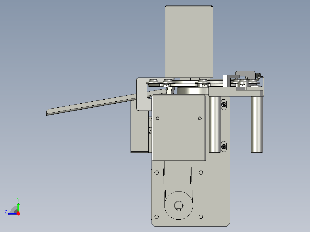 大压入机构右视图