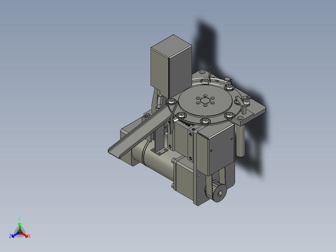 大压入机构正等轴测图