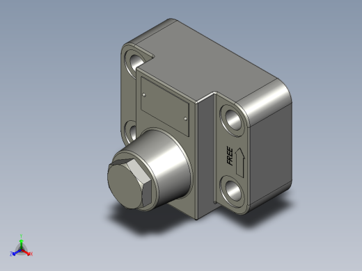 CQCRG-03--10单向阀CRG-03-2-10正等轴测缩略图