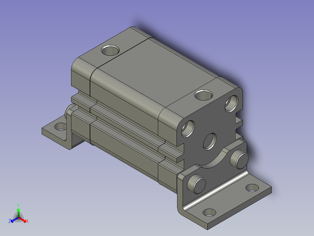 ACE32X35SLB薄型气缸主视图