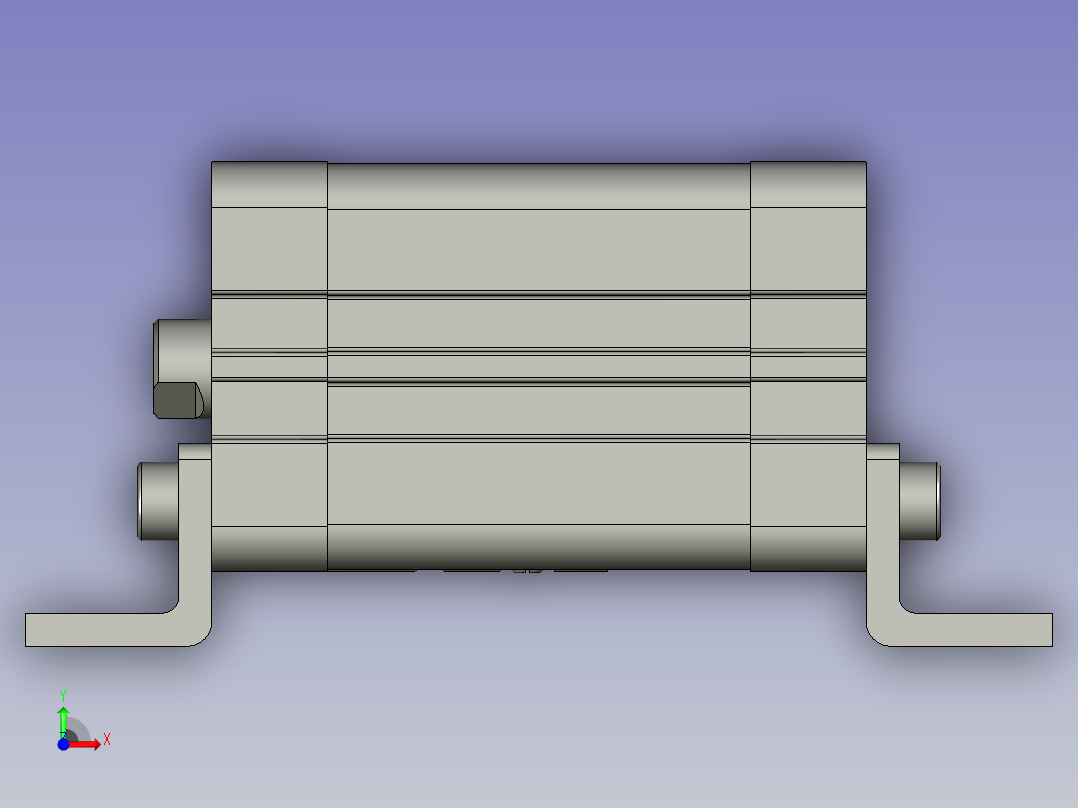 ACE32X35SLB薄型气缸前视图