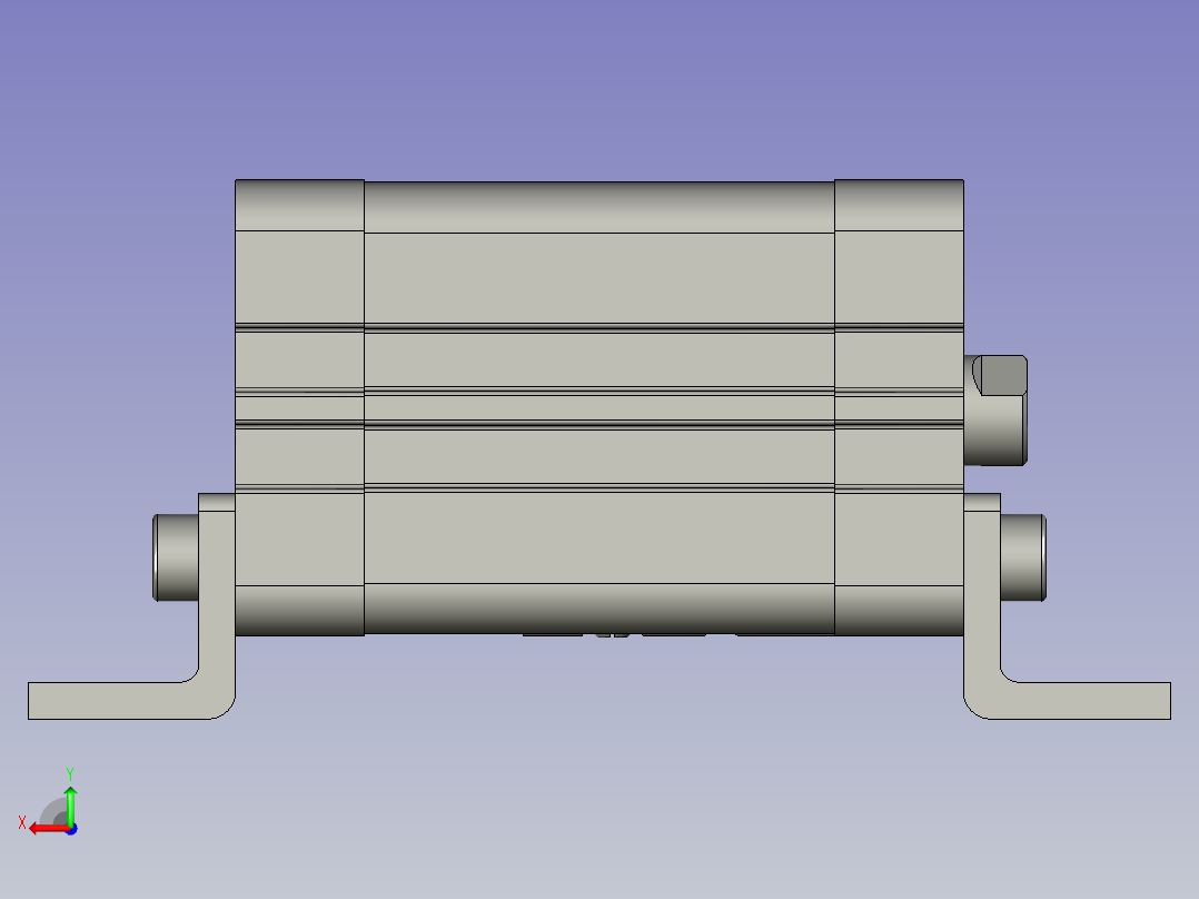 ACE32X35SLB薄型气缸后视图
