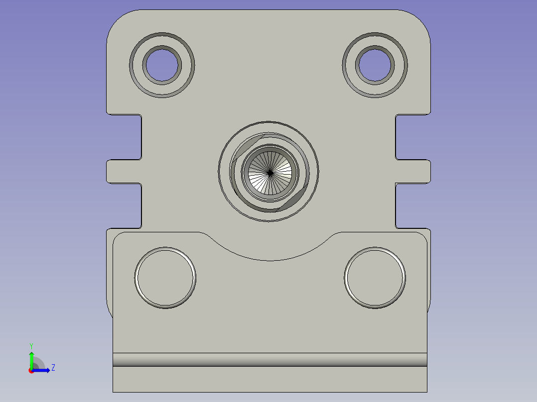ACE32X35SLB薄型气缸左视图