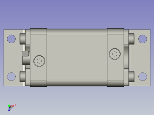 ACE32X35SLB薄型气缸俯视缩略图