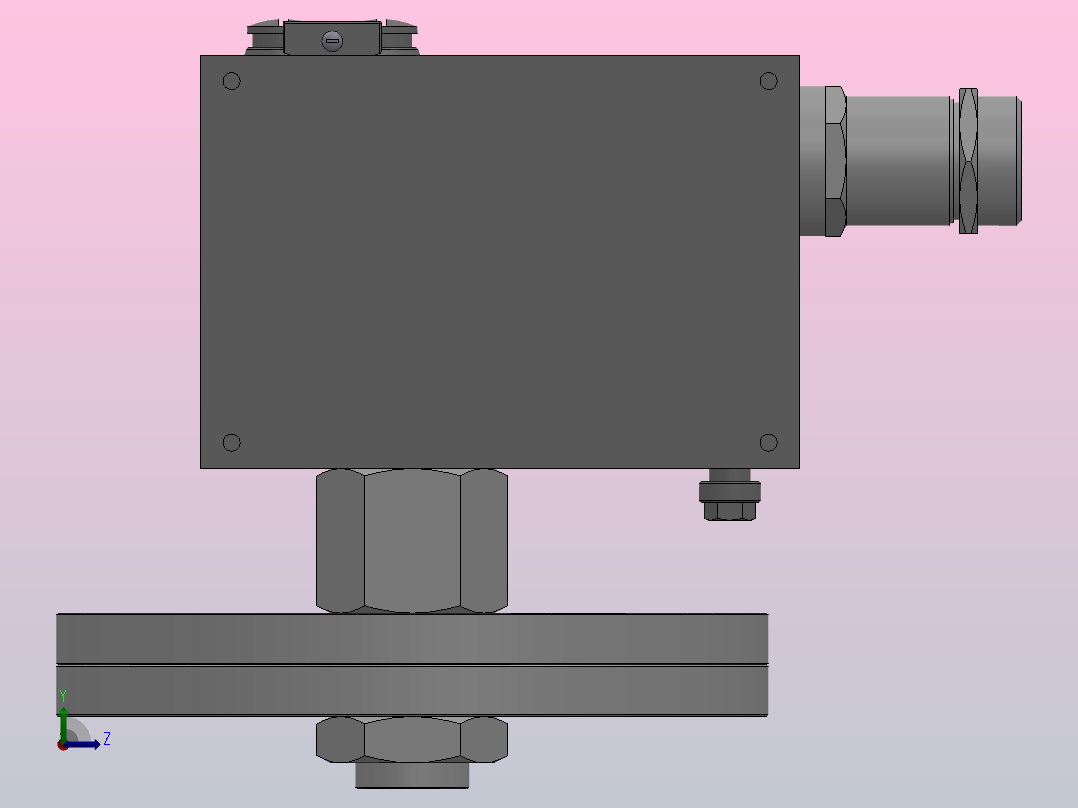 501╱7D防爆型压力控制器[501╱7D防爆型压力控制器(0845180)]左视图