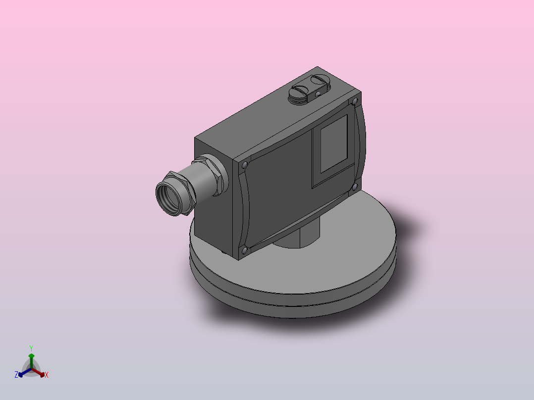 501╱7D防爆型压力控制器[501╱7D防爆型压力控制器(0845180)]正等轴测图