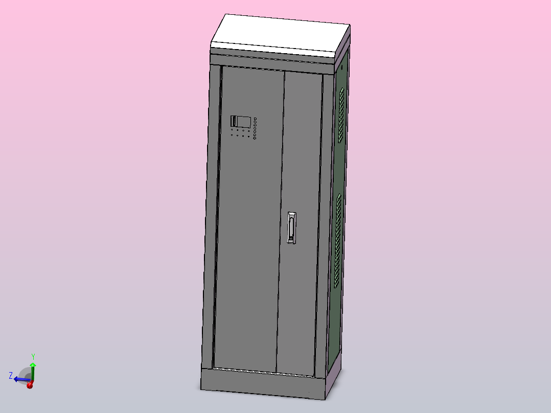 机柜，电柜主视图