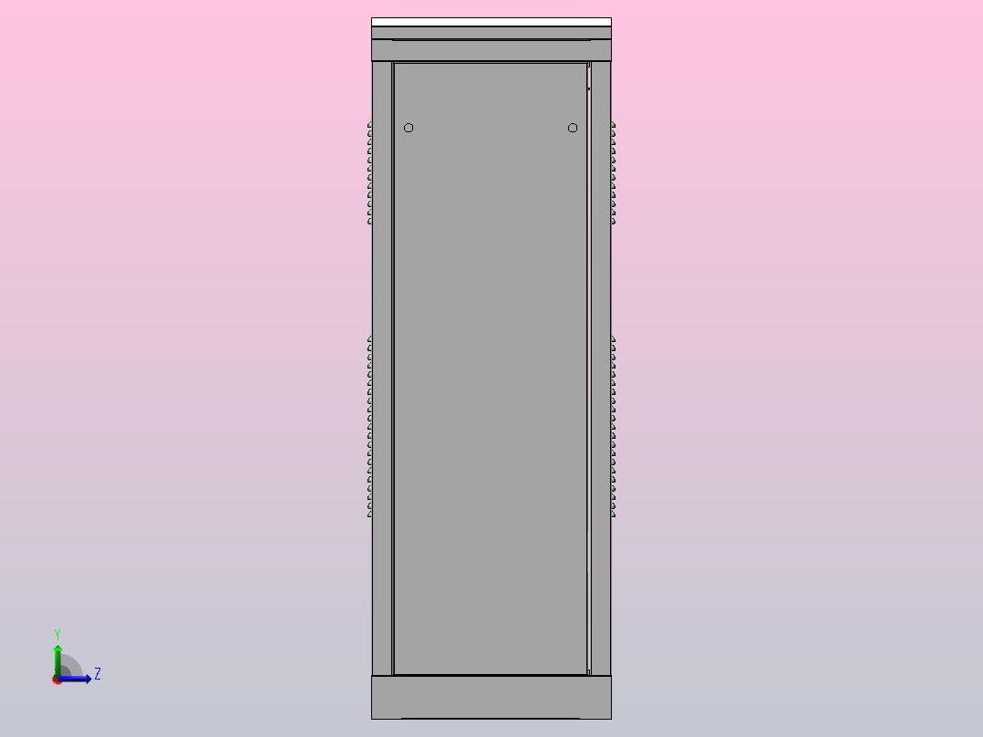 机柜，电柜左视图