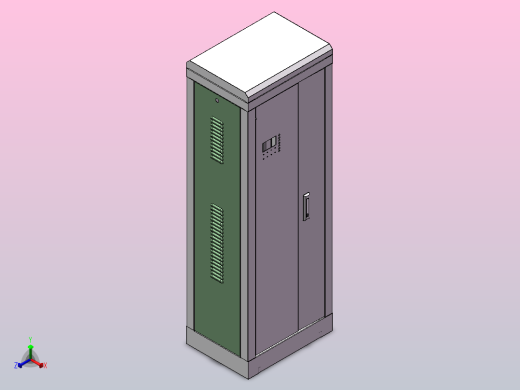 机柜，电柜正等轴测缩略图