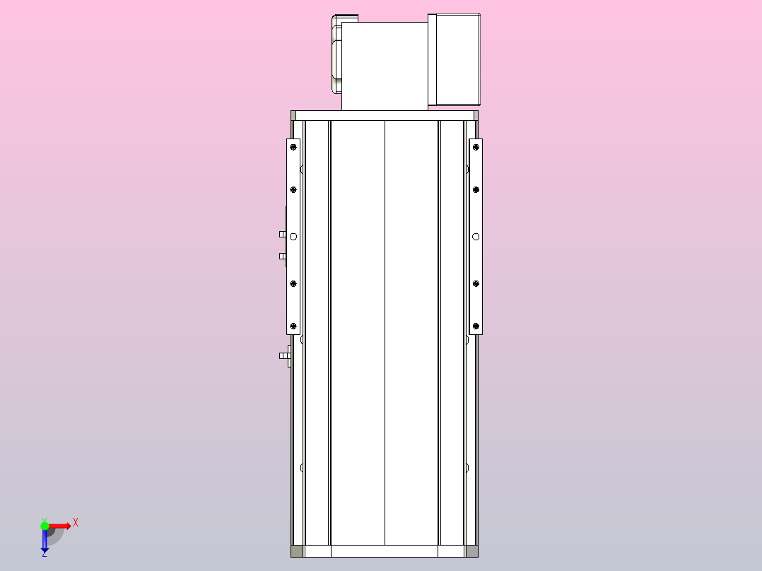 MTB22M标准皮带滑台[MTB22M-L40-150-LD-P75-C3]俯视图
