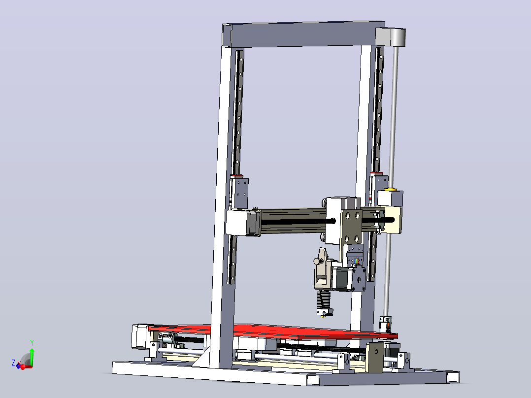 3D打印机模型主视图