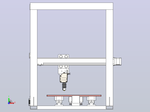 3D打印机模型前视缩略图
