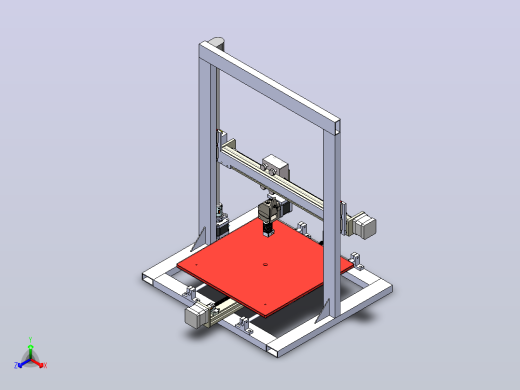 3D打印机模型正等轴测缩略图