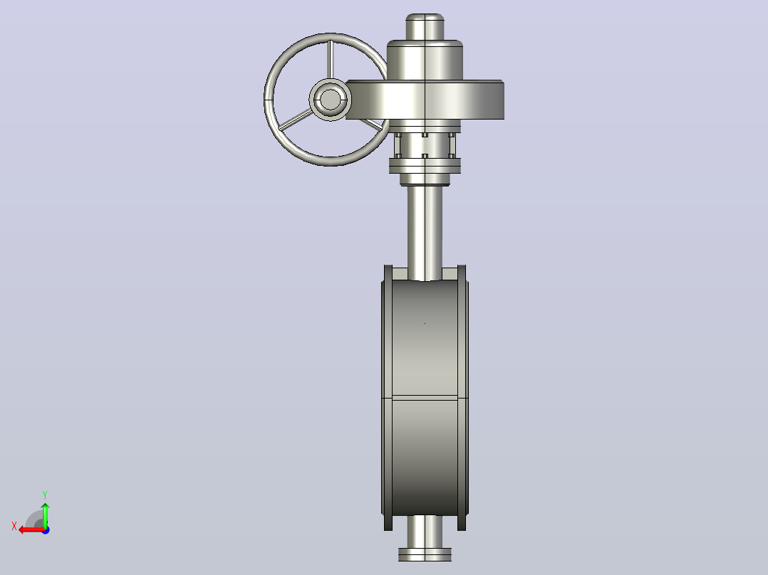 Dt943H(F)-10C.P.R.V-B[DN700]阀，截止阀，风阀，蝶阀后视图
