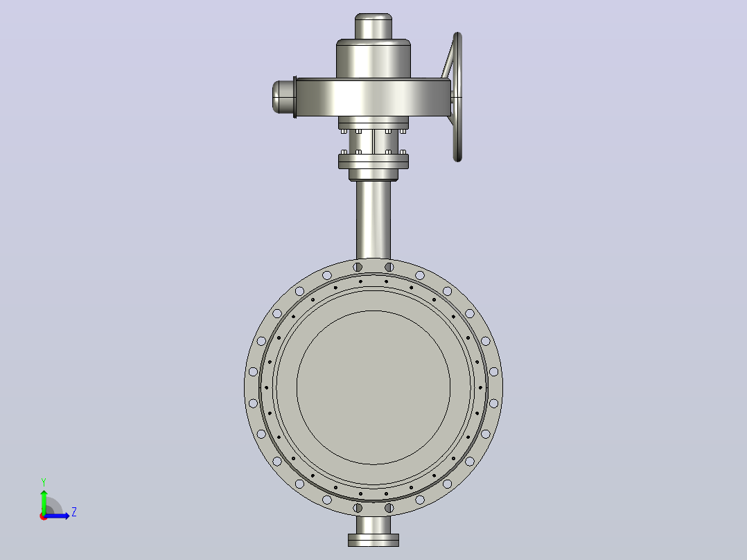 Dt943H(F)-10C.P.R.V-B[DN700]阀，截止阀，风阀，蝶阀左视图