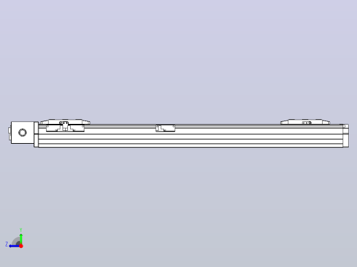 皮带直线轴双滑块型TPA-GCBS-80-P60-L250-DR-M20-N3右视缩略图