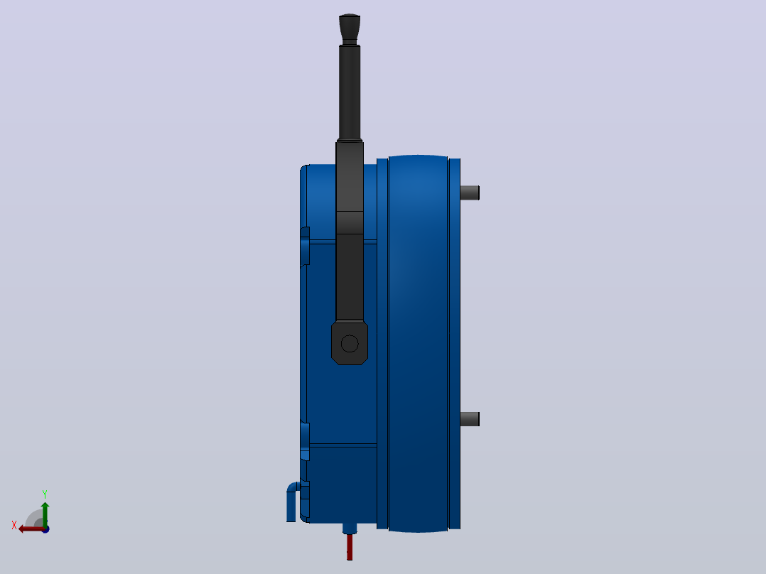 MD-B型电磁圆盘式制动器_MD15-100-B-30-RL-DC24V后视图