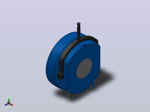 MD-B型电磁圆盘式制动器_MD15-100-B-30-RL-DC24V正等轴测缩略图