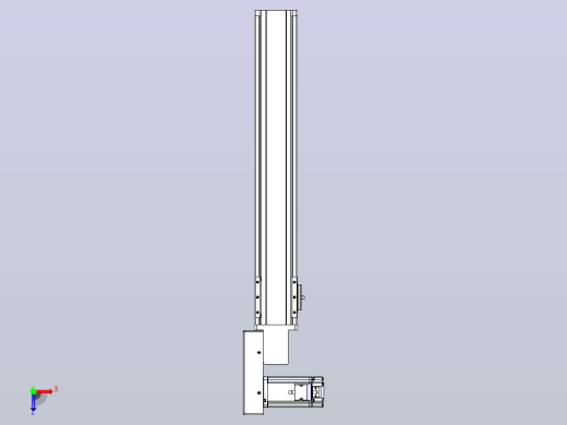 皮带直线轴半封闭可选导轨TPA-HNB-85S-90-L450-ML-C-P20-N3俯视缩略图