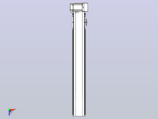 皮带直线轴半封闭可选导轨TPA-HNB-105D-90-L600-LU-Y-P20-N3俯视缩略图