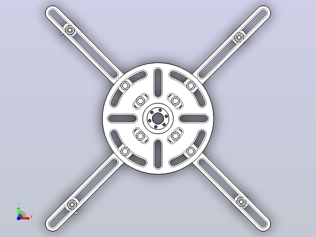 真空吸盘夹具前视图