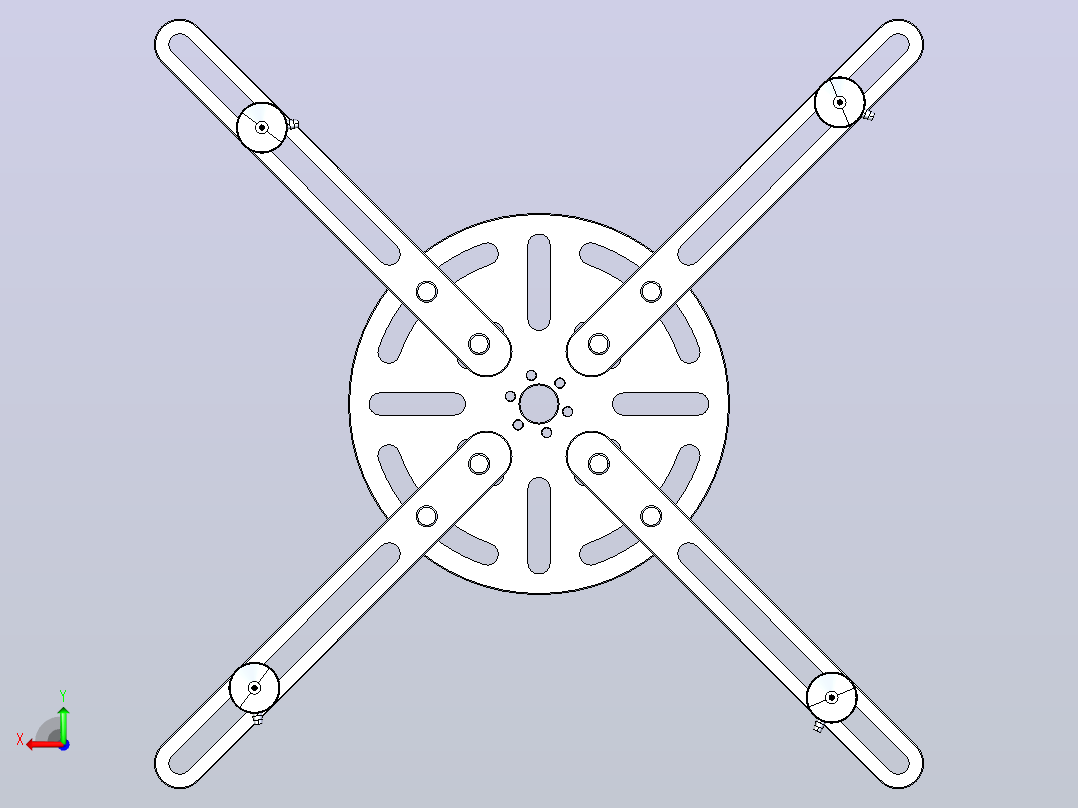 真空吸盘夹具后视图