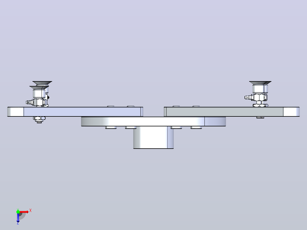 真空吸盘夹具俯视图