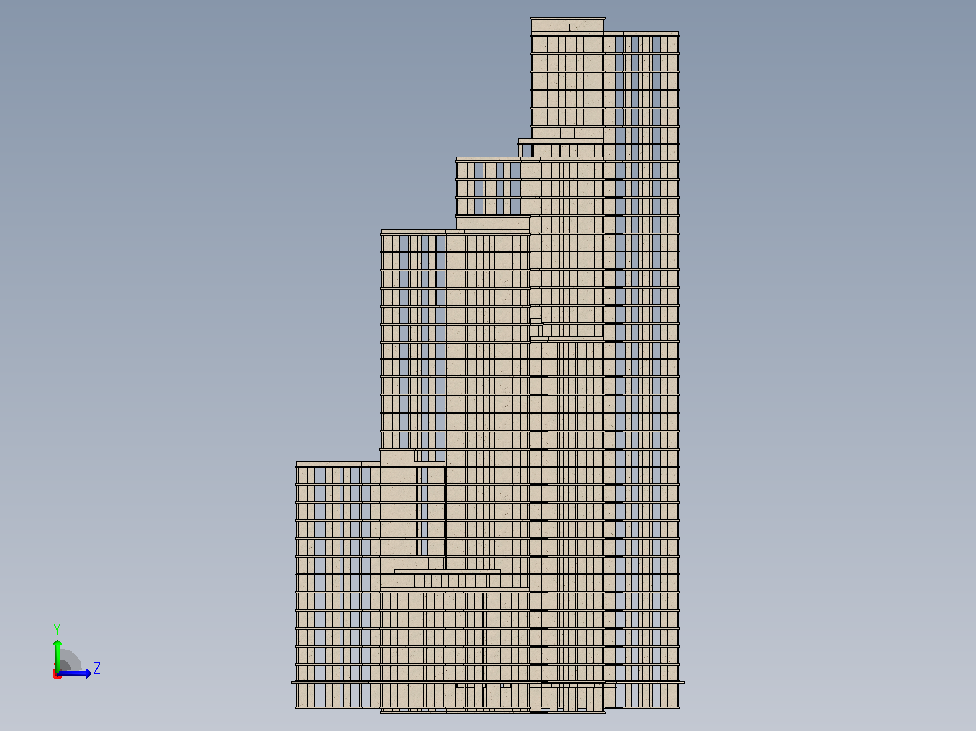 建筑物左视图