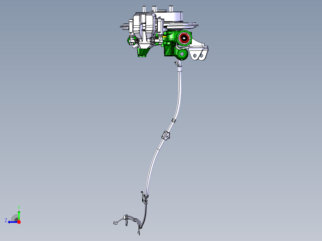 大众-途观-3502001HB_后制动系统装置图右视图