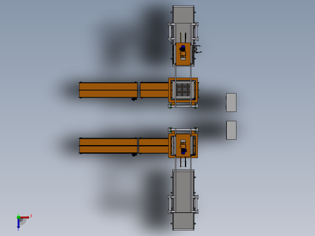 码垛设备俯视图
