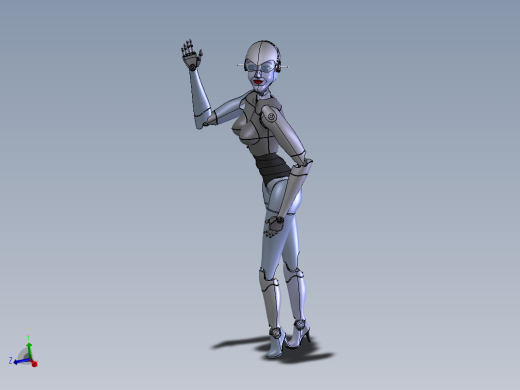 女性机器人模型