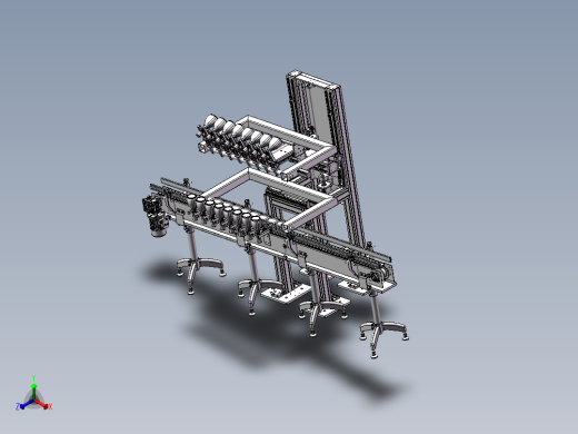 酒瓶喷涂上下料线 酒瓶反转上料机 sw16可编辑正等轴测缩略图