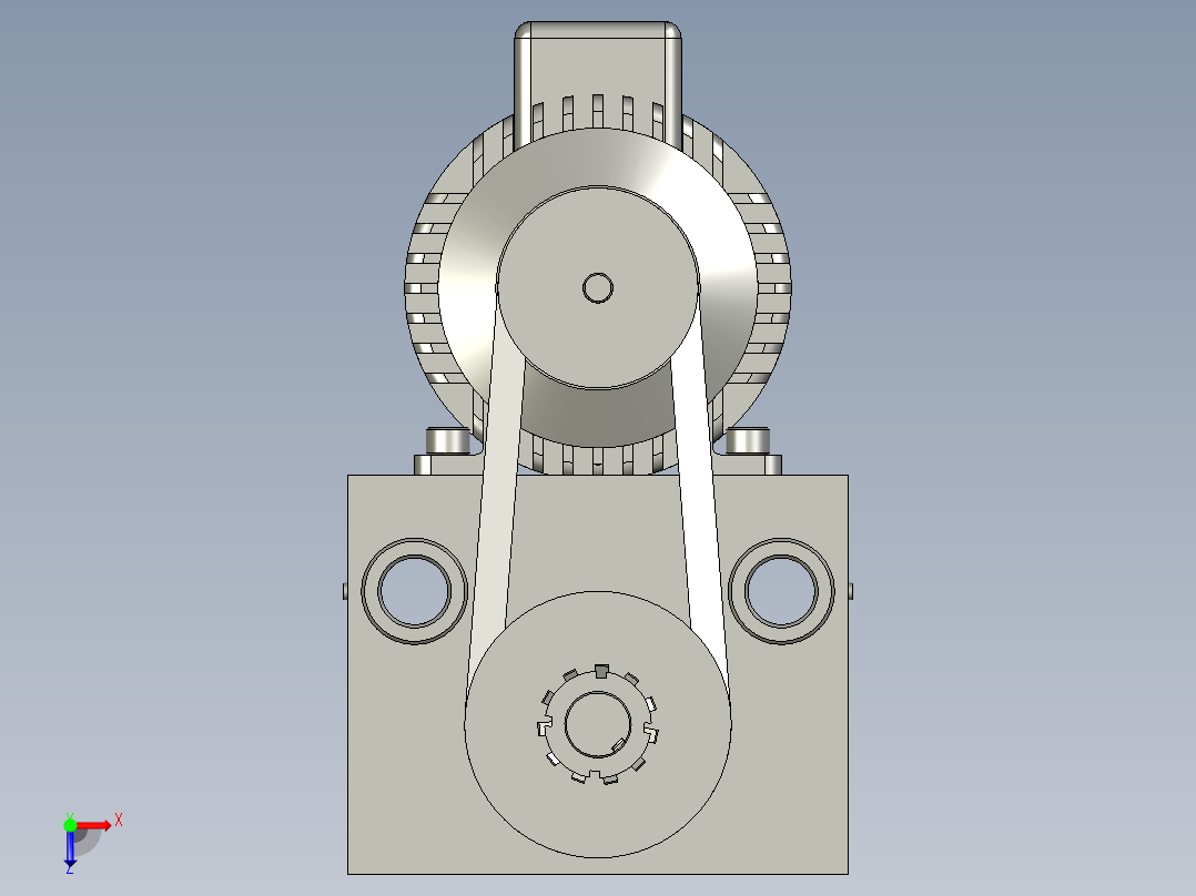 去毛刺器3D模型俯视图