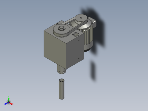 去毛刺器3D模型正等轴测缩略图