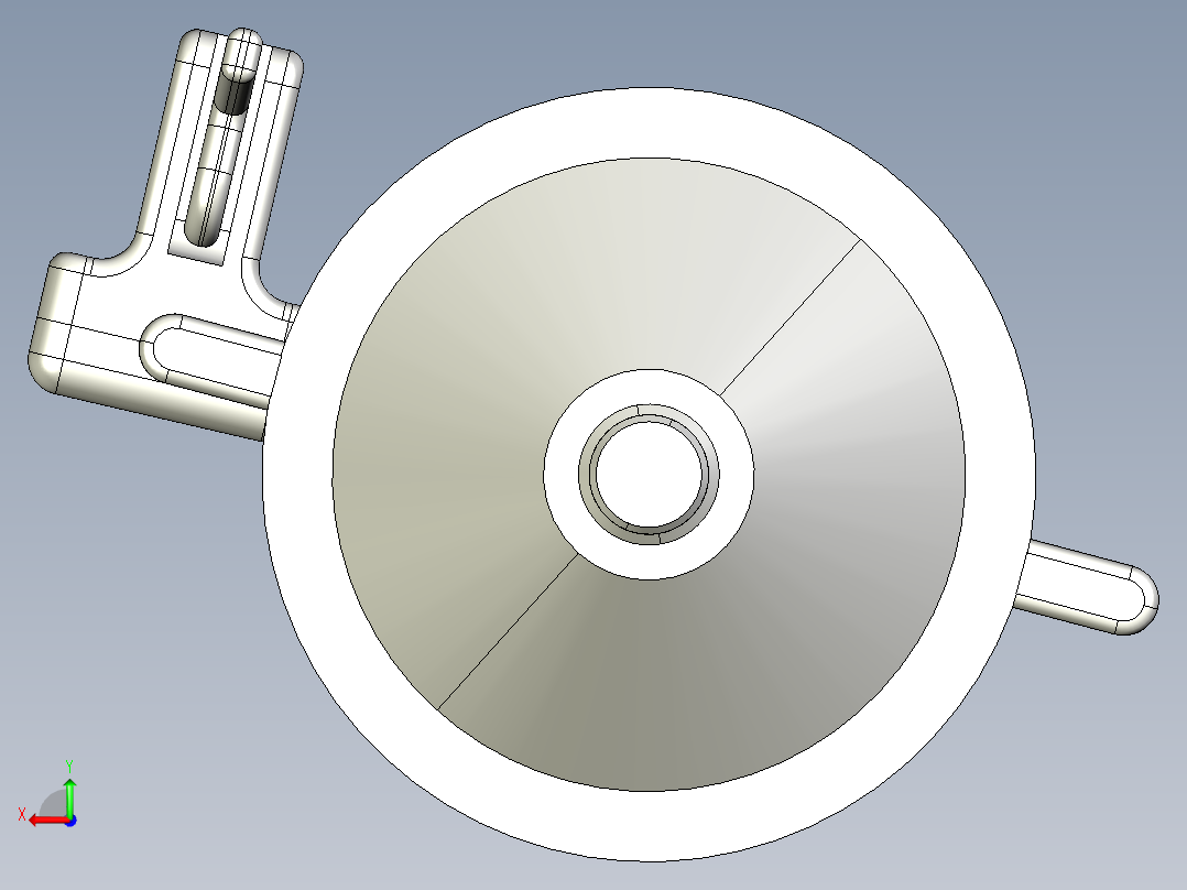 井架3D模型后视图