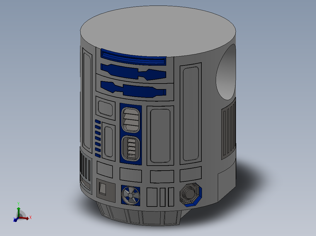 星球大战经典R2D2主视图